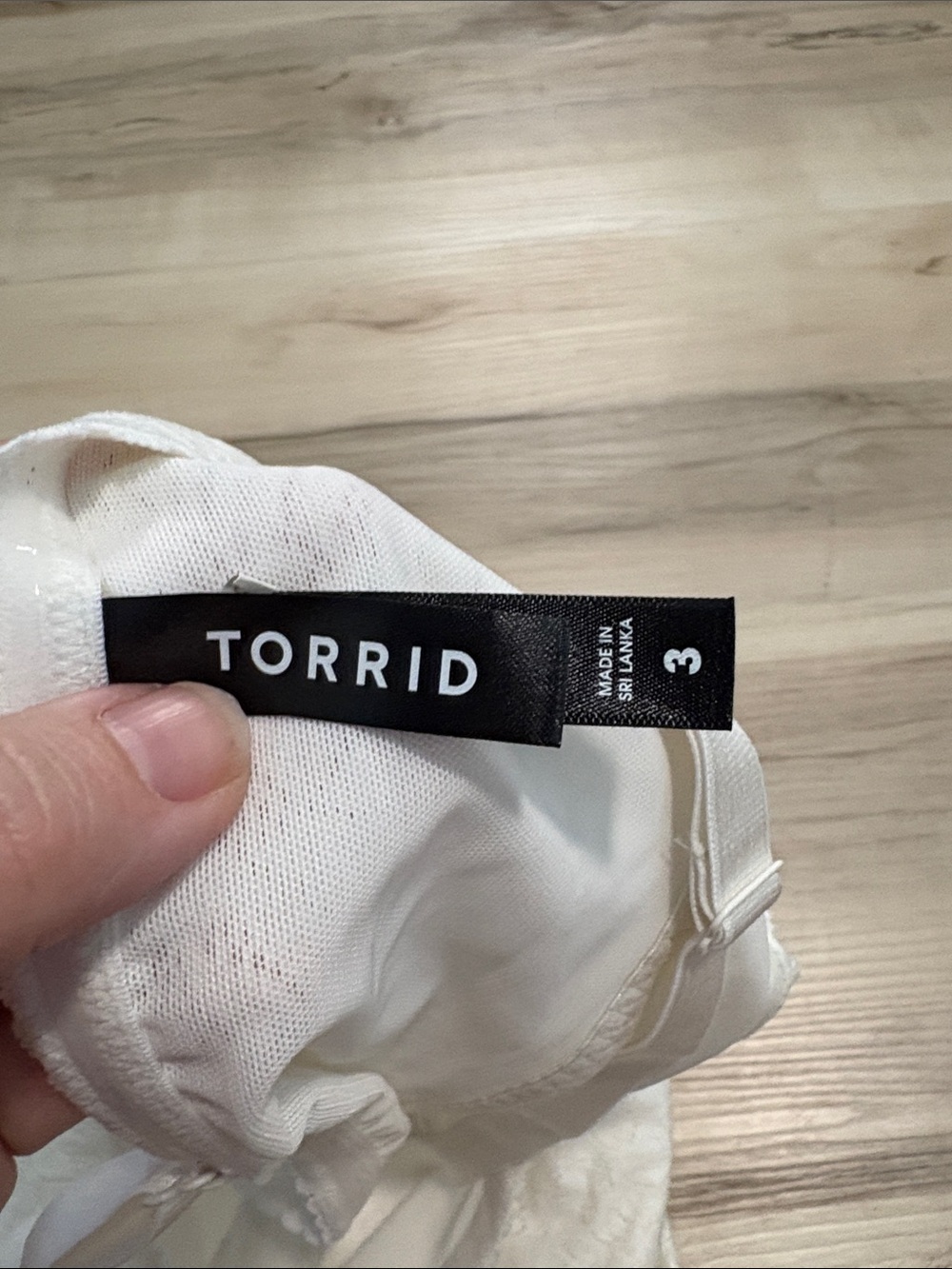 Torrid White 4-Way Stretch Lace Bandeau Bralette Size 3 / 3X neutral comfy - Picture 8 of 9